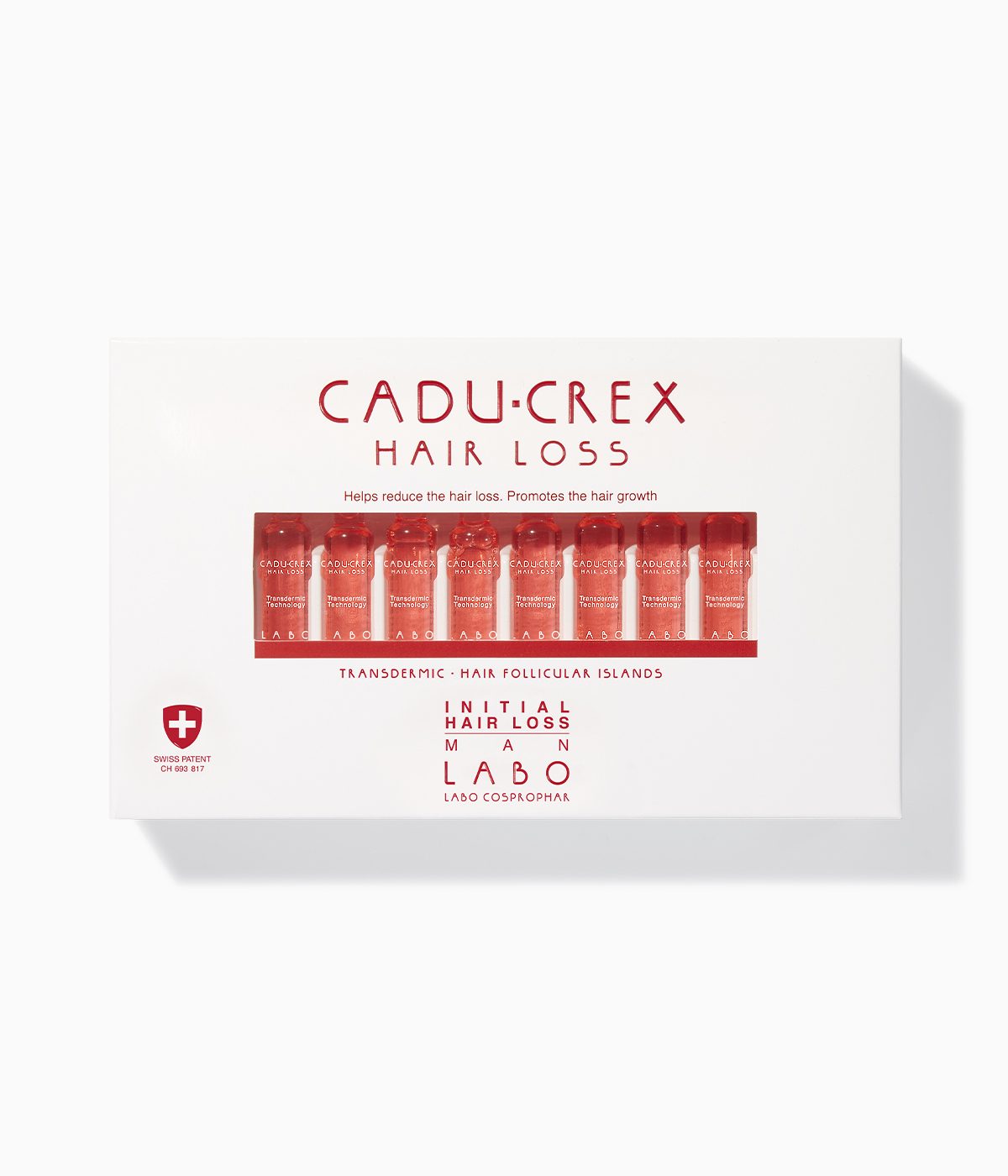 CADU-CREX HSSC Advanced при прогрессирующем выпадении волос, 20 ампул, для мужчин