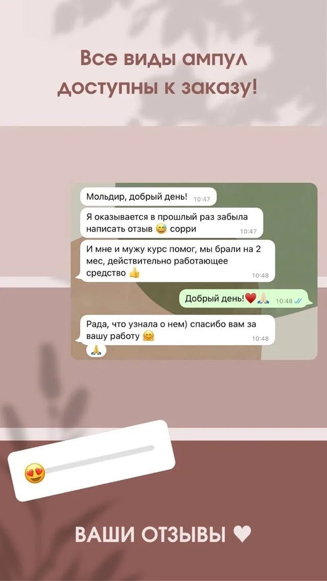 Скриншот переписки в WhatsApp о двухмесячном курсе для двоих